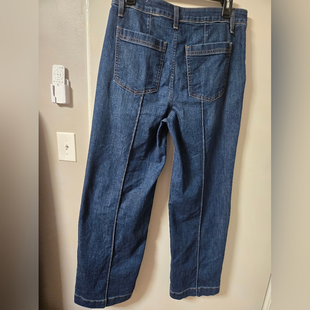 Chico's Dark Blue Straight Leg Jeans - Picture 7 of 7